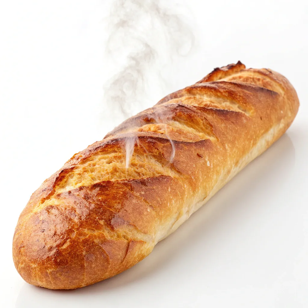 Freshly baked baguette