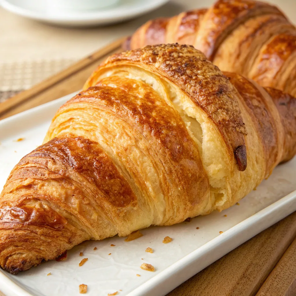 Buttery, flaky croissant